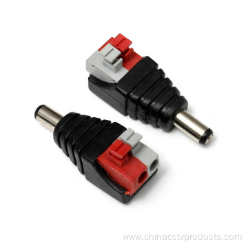 Male DC Power Connector with Screwless Terminal